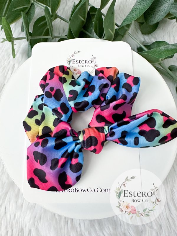 Rainbow Leopard Swim Scrunchie