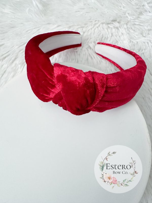 Solid Velvet Valentine's Day Headbands - Velvet Headbands - Image 6